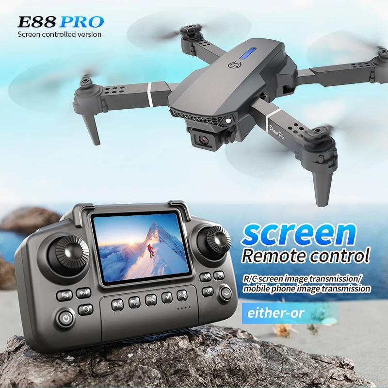 Drone Battery Case - Profesyonel E88 PRO Drone, Ekranlı 8K