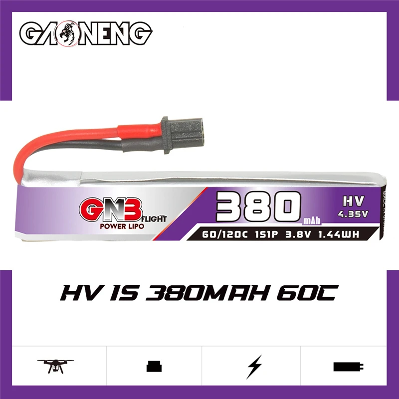 GNB 1S 3.8V 380mAh 60C Lipo Pi - Drone Battery Plate incelemesi ve fiyatı