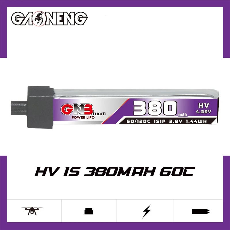GNB 1S 3.8V 380mAh 60C Lipo Pi - Drone Battery Plate incelemesi ve fiyatı